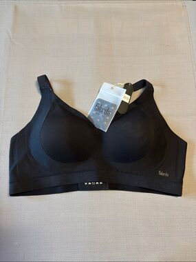 Falonda Women's Seamless Black Support Bra sz XL NWT